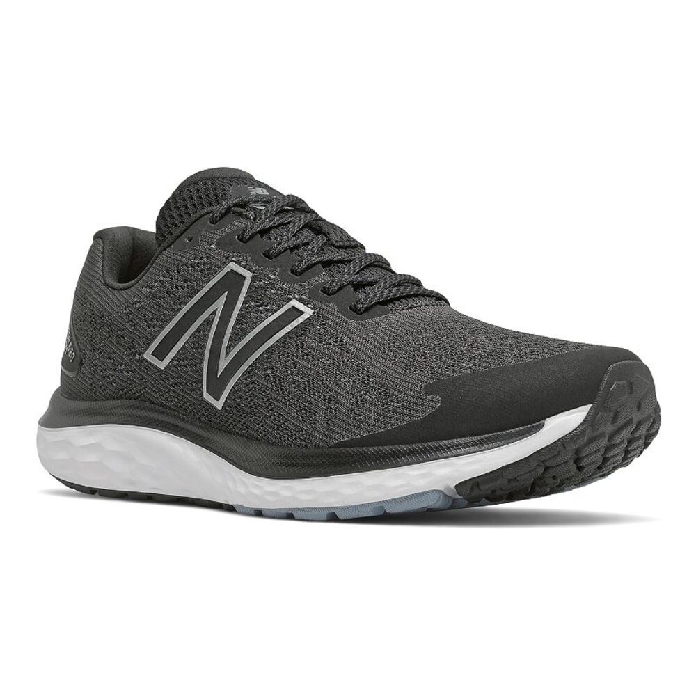 USED New Balance mens 680 V7 Running Shoe 12 X-Wide Black/Star Glo